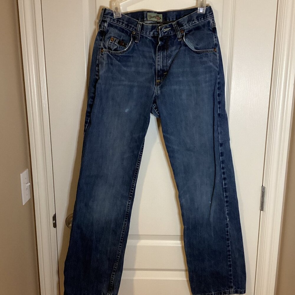 Wrangler 20X Men's Jeans 29 X 32 Dark Blue Straight Leg